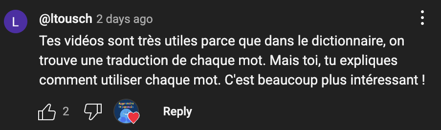Commentaire TikTok